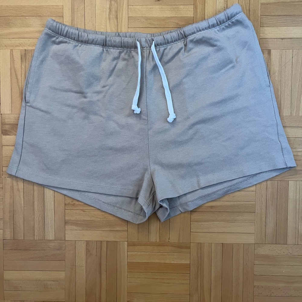 Twik Tan Athletic Shorts with Drawstring (Size S)